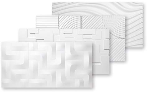 Paneles 3D Styrofoam | Paneles EPS | Revestimiento de paredes y techos | Impermeable | Paneles decorativos | 3 dimensiones | 96x48cm | PD-2