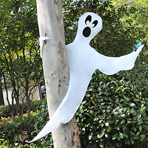 JOYIN 134,6 cm biegbarer Geist, Baum-Wickel, Halloween Dekoration, Geister Party Zubehör, Halloween Baumstämme oder Säulen Dekor