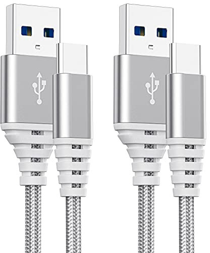 Cable Usb Tipo C Datos y Carga Rapida, 2M+3M para Samsung A22 A02S A52 A32 A42 A72 A23 A53 5G/S10 Plus A31 A41 A21S,Poco X3 Pro/F3,Movil Huawei P30 Lite, Nylon Trenzado