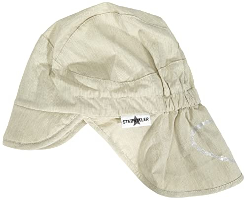 Sterntaler Mädchen Schirmmütze mit Nackenschutz Glace Sonnenhut, beige, 43