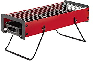 LCRACK BBQ-Grill, Ergonomie Kompakt tragbar Barbecue-Grill Draussen Indoor Holzkohle Grillfeuer