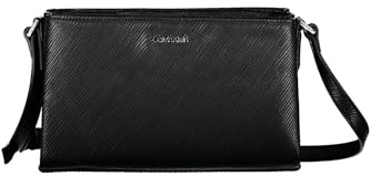 Calvin Klein Damen Elevated Crossbody Saffiano Tragetasche, Schwarz, One Size