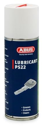 ABUS Pflegespray PS22 - Fettfreier Schmierstoff für Türzylinder, Autoschlösser, Werkzeuge - schützt vor Feuchtigkeit und Vereisung, 240ml