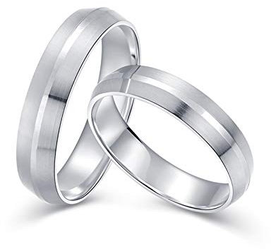 Epinki 950 Platin Ehe Ringen, Diamantring Matte Solitärring Verlobungsring Echter Schmuck Gr.56 (17.8)
