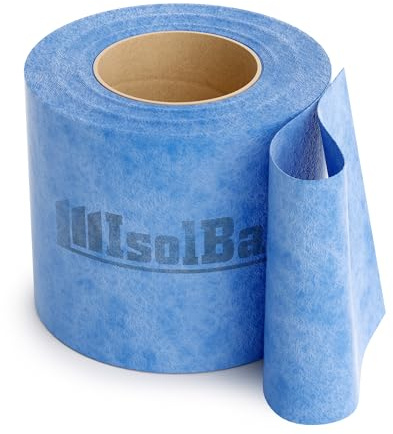 Isolbau Dichtband P3 Blau - 20 m Abdichtband Wasserdichtes Dichtungsband für Sanitär, Dusche, Bad und Fliesen, Balkon und Terrasse, Abdichtung für Innen- & Außenbereich Isolierung - 120 mm