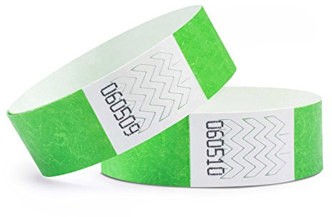 linie zwo ®, 500 Stück Einlassbänder 19 x 254 mm, Neongrün