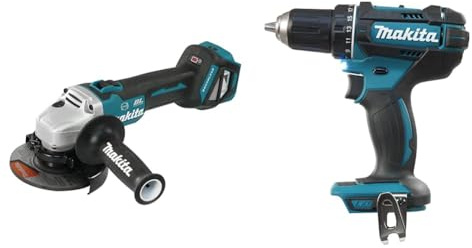 Meuleuse D'angle Brushless Ø 125 mm 18 V Li-Ion (Produit Seul) Makita DGA513Z & DDF482Z Perceuse visseuse 60 nm 18 V Bleu
