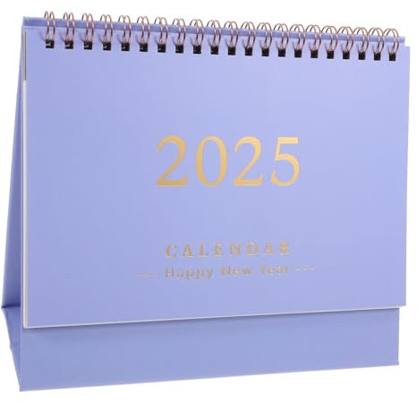 NUOBESTY Englischer Tischkalender 2025 Minimalistischer Papierkalender Für Büro Und Heimdekoration Wiederverwendbare Ewige Kalenderkarte