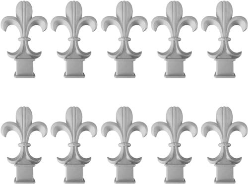 CTCOIJRN Terminali for recinzione Tridente Terminale for recinzione Ornamentale in alluminio Topper for recinzione Testa di lancia for recinzione Pratica for cancello in metallo in ferro battuto da gi