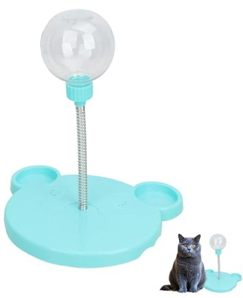 KFSCIP Wiggling Pet Treat Dispenser - Wobbly Interactive Toy for Dogs and Cats, Slow Feeder Food Dispenser with Leaking Function (Blue)