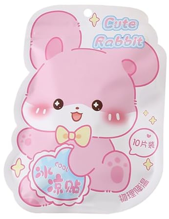 Cuscinetti refrigeranti per il corpo, compresse refrigeranti per collo e corpo – 10 fogli con simpatico design a cartone animato per la stagione calda per lavoratori all'aperto, appassionati di sport