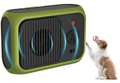 Outdoor und Indoor, Anti Bell Gerät für Hunde, Ultraschall-Abschreckungsgerät gegen Hundebellen, Hunderindenstopper für Hunde, 15 m Reichweite, Wiederaufladbar Ultraschall-Bellstopper drinnen draußen
