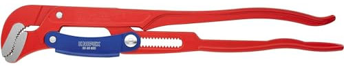 Knipex Giratubi con Ganasce ad S con Regolazione Rapida Rossa, Verniciata a Polvere 560 Mm 83 60 020