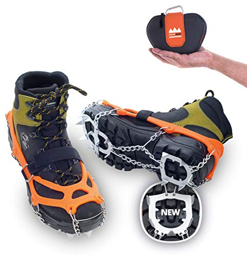 VERIGA Mount Track -Schuhkrallen Eiskrallen -Steigeisen Schuhketten Spikes 33-48 XL (45-48)