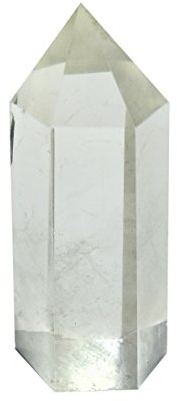 Healing Stone Wand of Clear Quartz Crystal Pointed & Faceted Prism Bar for Reiki Chakra Meditation Therapy Deco