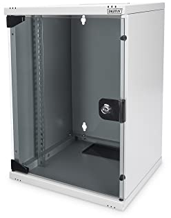 DIGITUS armadio di rete 10 pollici - 9RU - montaggio a parete - HxLxP 464x312x300mm - carico massimo 30kg - profondità utile 240mm - grigio