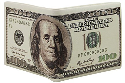 YSXY Vintage Geldbörse Portemonnaie Lederbörse Herren Damen Börse US-Dollar Stil Geldtbeutel Brieftasche Kreditkartenetui