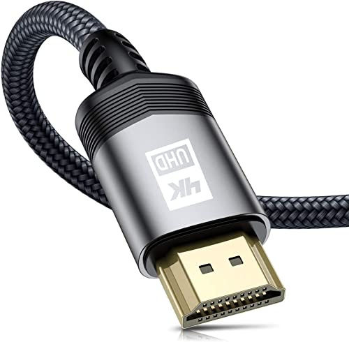 AviBrex 4K HDMI Cable 0.5M, HDMI 2.0 Cable High Speed 18Gbps Nylon Braided HDMI Lead Support 4K@60Hz 2K@144/165Hz,2160p,1080p,3D,HDCP 2.2,ARC Compatible TV,Blu-Ray,PS4/5,Xbox,Projector,Soundbar,PC