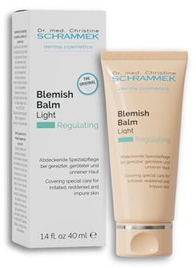 Blemish Balm Light (1.4 fl oz) - Covering Special Care for Irritated, Reddened & Impure Skin - The Original since 1967 - BB Cream - Tinted Face Moisturizer - Facial Skin Care - Dr. Schrammek