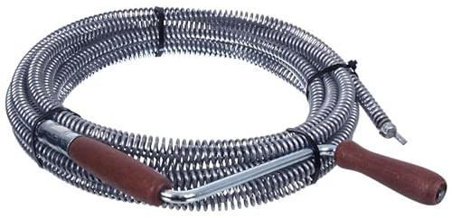 NAJDER Furet Déboucheur de Tuyau Professionnel avec Tête Griffe Soudée 18mm x 15m, Spirale de Nettoyage de Tuyaux, Débouchage Canalisation, Sonde de Debouchage pour Évier de Cuisine, Baignoire