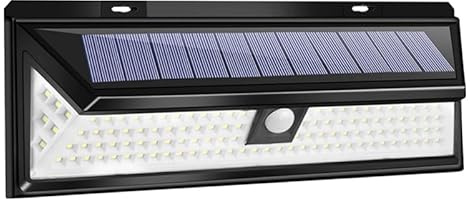 Yardwe 118 Led Solar Wandleuchte Mit Bewegungsmelder Außenlicht Kabellos Wetterfest Sensorlicht Für Garten Terrasse Balkon Energiesparende Solar Lampe