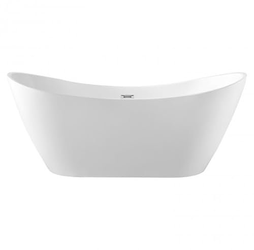 BRAIDER SALANEA Freestanding Double Ended Bathtub Acrylic White 1700 x 720 mm