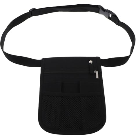 HOMSFOU Tool Pouch Belt Adjustable Utility Belt Waist Pouch with Pocket for Gardening Woodworking Mechanics Cleaning and Craft Tasks Tool Waist Bag for Carrying Pruning Shears Pens Wrenches