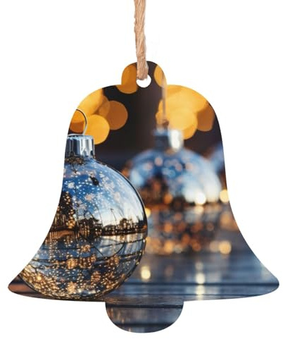 Ornamenti natalizi in legno con stampa di hot dog e limonata, decorazioni per albero di Natale