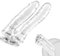 doble Dildos Anales con Ventosa Fuerte Vaginal Natural Real Feel Réplica del Pene Dildo Masturbador Juguete Sexual Plug Anal para Parejas Principiantes Avanzados