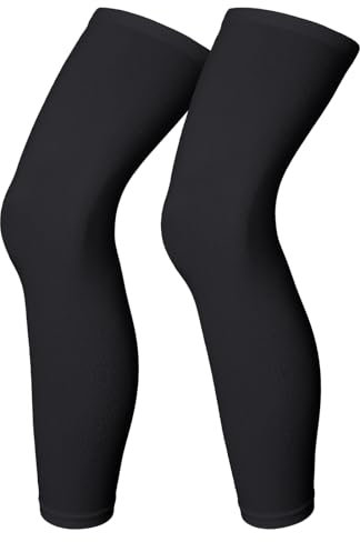 YUEXNKO Sport Armlinge Beinlinge Radsport Beinstulpen UPF 50+ Sport Beinlinge Knielinge Kompression Anti-Rutschen,Kompressions-Vollbeinmanschette für Radfahren,Basketball,Laufen Herren/Damen