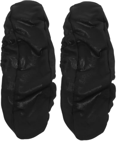 Gogogmee Manicotti per Braccioli Confezione in Poliestere Sedia da Ufficio Copri Bracciolo Elastico Morbido e Delicato sulla Pelle Nero per Computer e Gaming a Casa