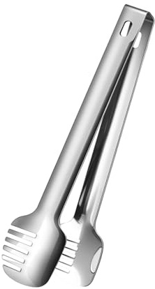 Milageto Pinze per Barbecue, pinze da Cucina per Cucinare, in Acciaio Inossidabile, Facili da Pulire, per Pasticceria, panetteria, casa, Dessert, Uova, S