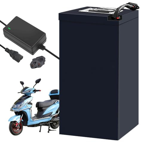 FREEDOH Batería de Motocicleta de 60 voltios, batería de Iones de Litio de 60V 30Ah 35Ah 40Ah 50Ah 55Ah 60Ah 65Ah 70Ah 75Ah 80Ah 100Ah con Cargador para Motor de 0 a 6000 W.,60v40ah