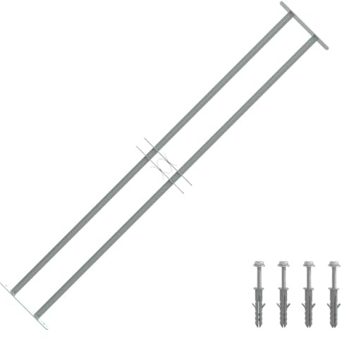Genérico Reja de Seguridad Ajustable Ventana con 2 Barras 1000-1500 mm,Bricolaje,Materiales de construcción,Ventanas-141381