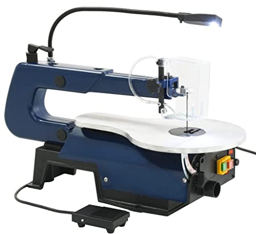 Générique Scie à chantourner électrique avec pédale et Lampe LED 125 W,Quincaillerie,Outils,Scies,Scies à chantourner,144834