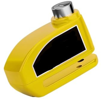motorcyklar kedjelås Stöldskyddslarm Motorcykel Scooter Bromsskiva(Yellow)