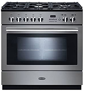 Rangemaster Professional Plus FXP PROP90FXPDFFSS/C 90cm wide Dual Fuel Range Cooker with Gas Hob - Stainless Steel - A Rated