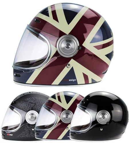 Viper F659 Retro Motorbike Full Face Helmets VPR.303 Adult Motorcycle Rider Men & Women with ECE Approved Helmet Premium Classic Sports Racing Touring Scooter