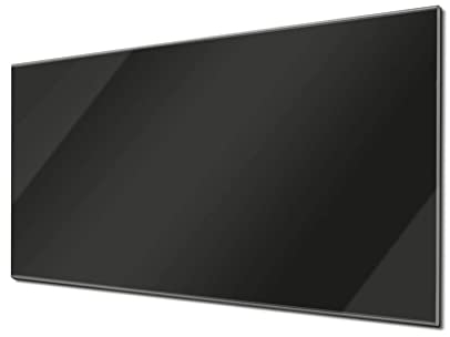 banjado Glas Magnettafel (110 x 55cm) - Magnetwand Glas - Magnetpinnwand als Memoboard - Pinnwand Magnettafel Küche, Büro, Kinderzimmer - Tiefschwarz