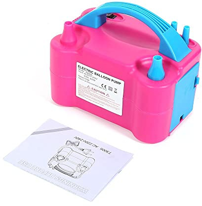Elektrische Luftpumpe, Elektropumpe mit 3 Luftdüse Kompressor für Luftmatratzen, Schlauchboote, Gästebetten, Aufblasbare Schwimmtiere Oder Camping–Automatisches DC12V/AC220V Luftballonpumpe Elektrisch, Tragbare Doppeldüsen Ballon Aufblasgerät, Ballon Maschine für Party, Geburtstag, Hochzeit und Festivaldekoration