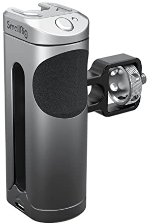 SMALLRIG Smartphone Seitengriff für Phone Cage Schießen mit drahtloser Steuerung für iPhone Videokäfig für YouTube Videografie Filmemachen - 3838