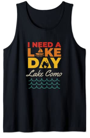 Comer See Life Ich brauche einen Tag am See Camping Vintage Camp Tank Top