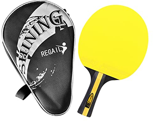 Lixada Tischtennisschläger und Tischtennis-Set, 2 Stück Tischtennisschläger mit 3 Bällen und Tragetasche für Anfänger, Jungen und Mädchen