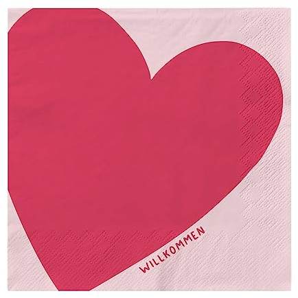 Grafik Werkstatt Servietten mit Spruch groß | 20 Stück | 16,5 x 16,5 cm | bunt | Willkommen