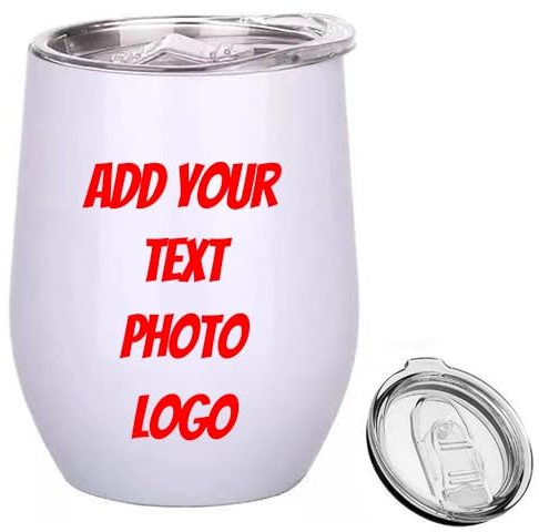 Taza de agua personalizada con imágenes, texto, logotipo, foto, taza creativa, regalo para papá, mamá, novio, novia, regalo de cumpleaños (12 onzas)