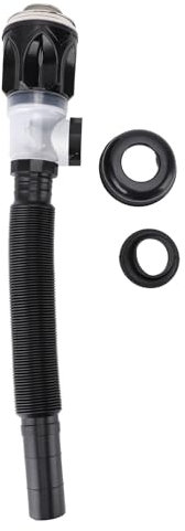 Flexibles Abflussrohr für Waschbecken, Erweiterbares P-Siphon-Abflussset für Badezimmer und Küche, Anti-Verstopfungsfilter, Silikondichtungen für 1-1/4 Zoll oder 1-1/2 Zoll