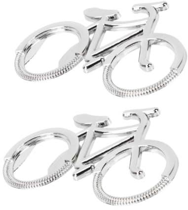 Abrebotellas de bicicleta de 2 uds, abridor de botellas de cerveza, llavero de bicicleta, abridor de botellas único de Metal para decoraciones de recuerdos de boda y fiesta