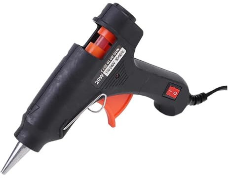 RUHEN Pistolet à Colle Chaude 20 W, Mini Pistolet à Colle thermofusible, Pistolet Industriel de Bricolage ménager, Outil de réparation thermoélectrique à température de Chaleur, Utilisation de bâtons