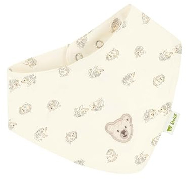 Steiff Halstuch One Size eggnog, Baby-Halstuch, Halsbedeckung für Babys, weich und bequem, Halsschutz, waschmaschinenfest