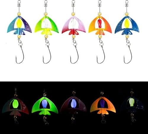 Machilea 2025 Neue Twist Spoon Forelle UV-Aktiv (4g) 5cm Twister Spinner Forelle| Forellen Spoon Set 5 Stück| Forellenköder Set zum Forellen Angeln Forellen Köder (Verlaufsfarbe)